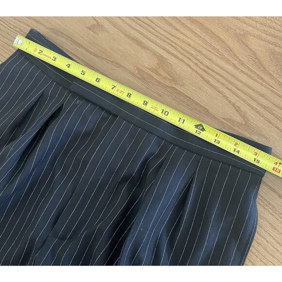 Ralph Lauren Purple Label Collection Pinstripe Wool Twill Pants 4 Straight Leg - Picture 4 of 8